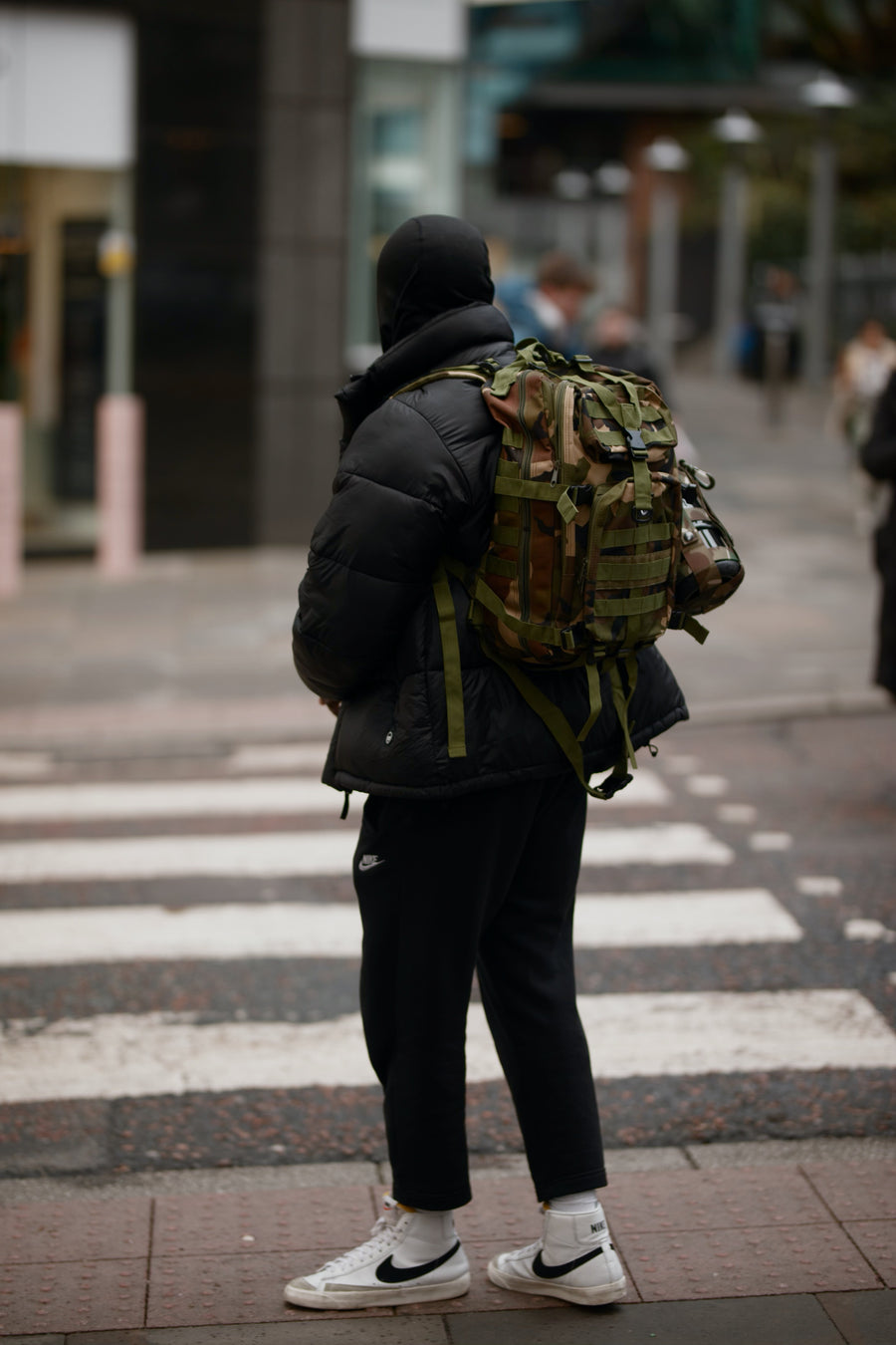 Olokun Green Camo medium-sized Tactical Molle Backpack