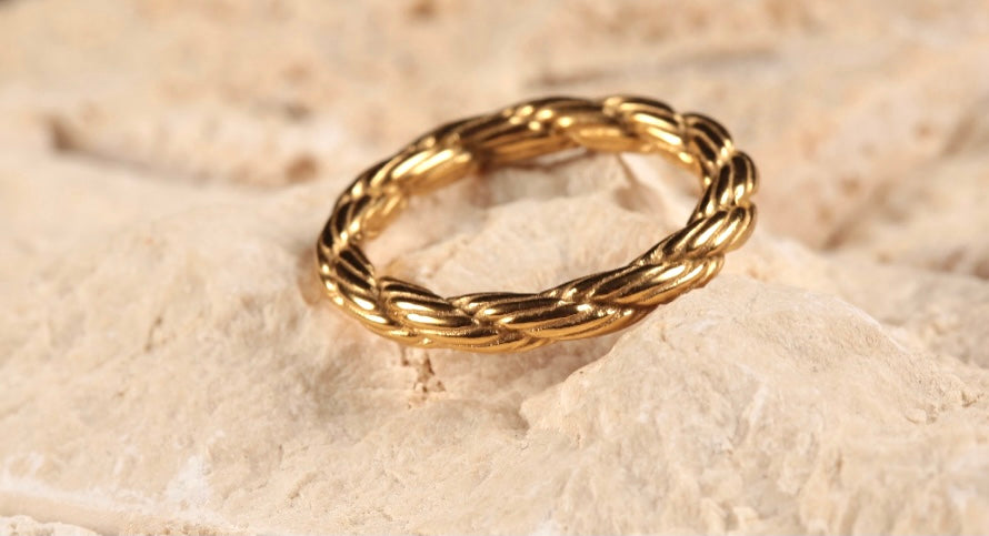 Unisex Rope Rings (GOLD)