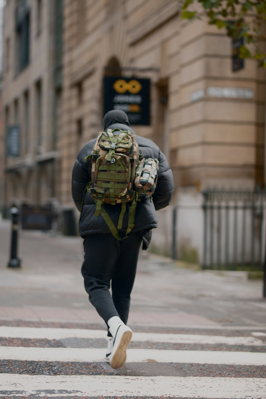 Olokun Green Camo medium-sized Tactical Molle Backpack