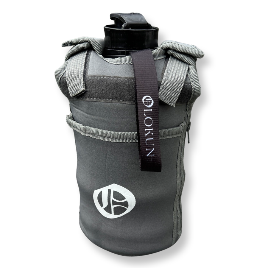 OLOKUN 2.2L Water Bottle WITH Grey Sleeve