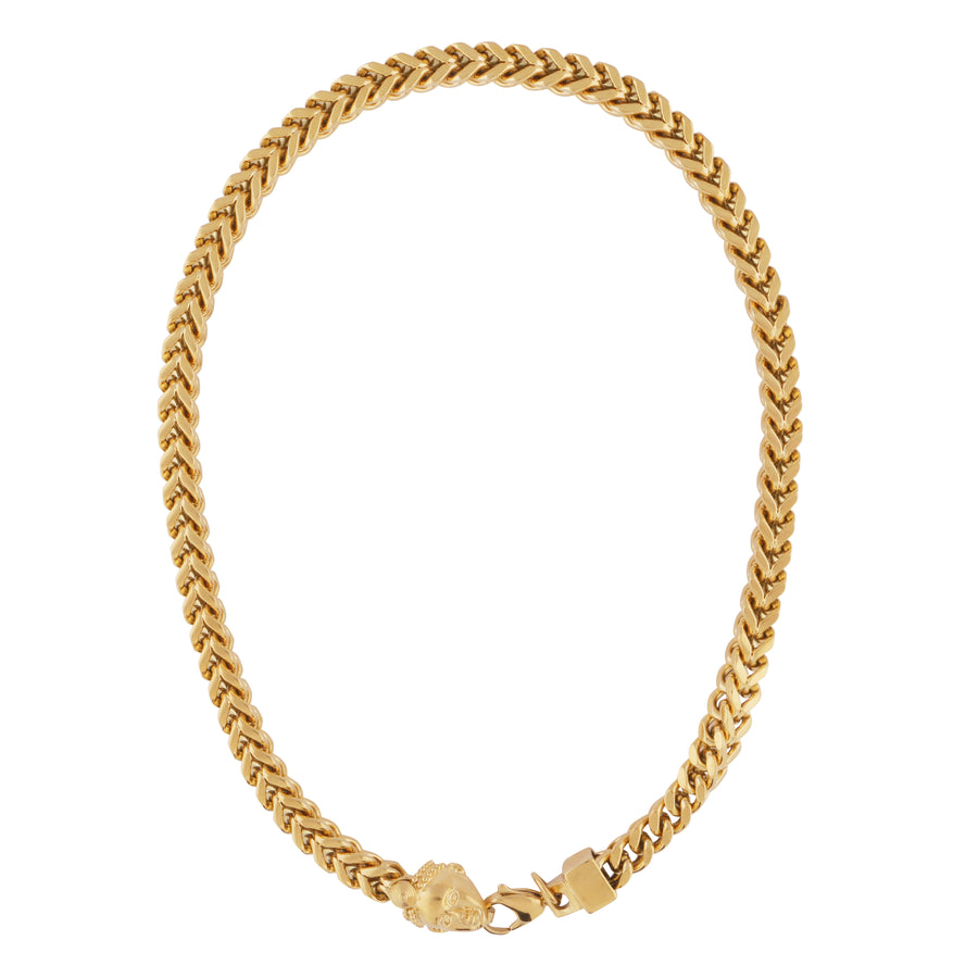 FRANCO CHAIN (GOLD) with OLOKUN CHARM