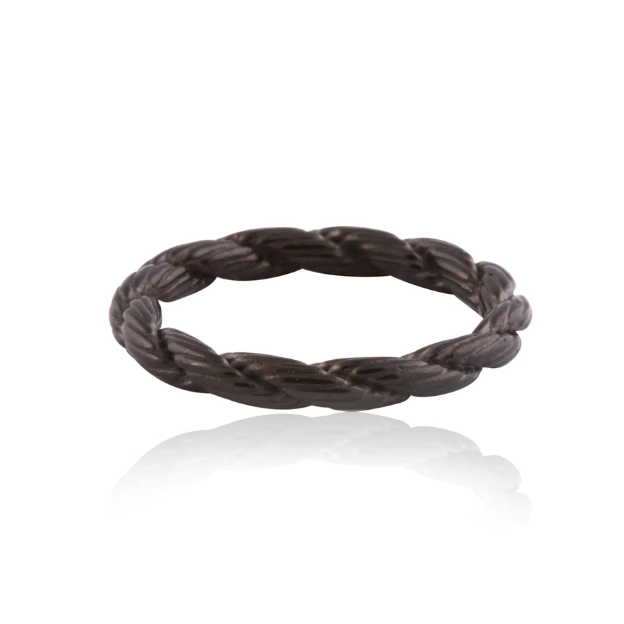 Unisex Rope Rings (BLACK)