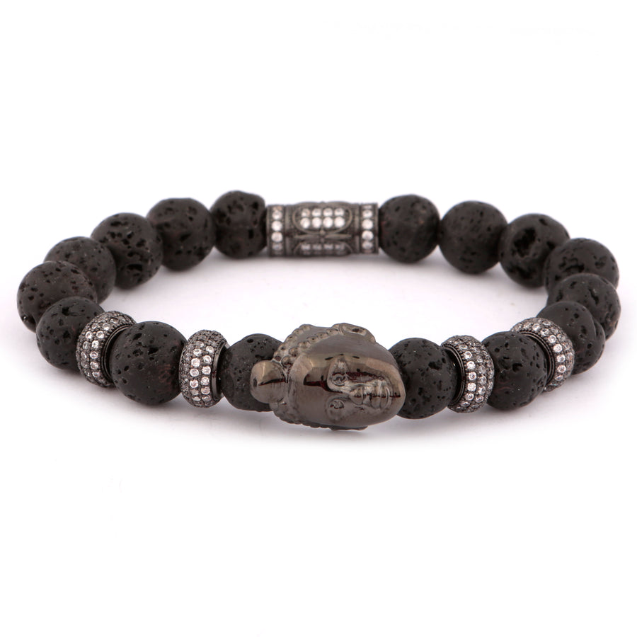 Olokun Beaded Bracelet –3 (BLACK)