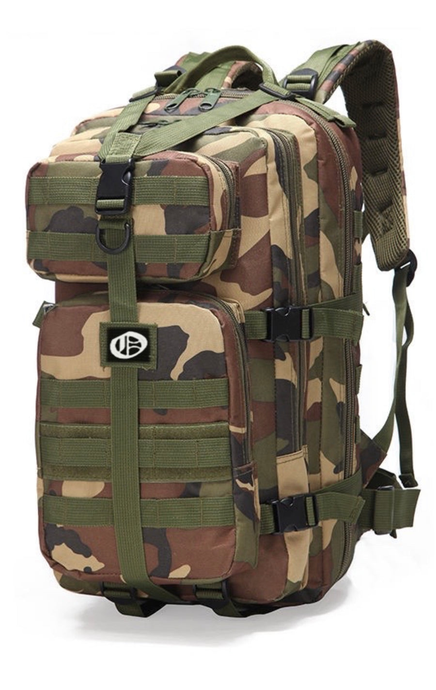 Olokun Green Camo medium-sized Tactical Molle Backpack