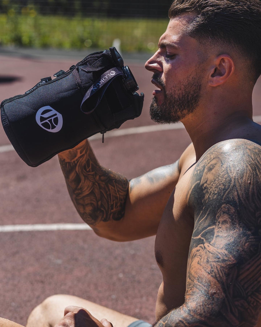 OLOKUN 2.2L Water Bottle WITH Black Sleeve