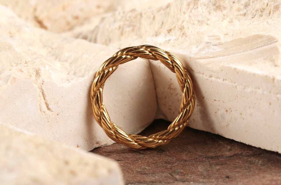 Mens Gold Rings Stainless Steel Signet Rings Rings for Men Set of Rings Gold  Streetwear Jewellery Unisex Rings Abalone Shell - Etsy