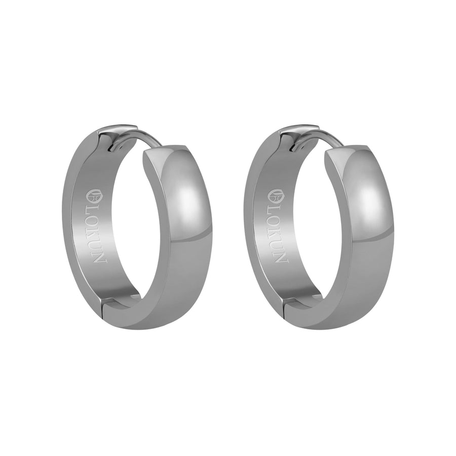 Olokun Minimal Hoop Earrings (SILVER)