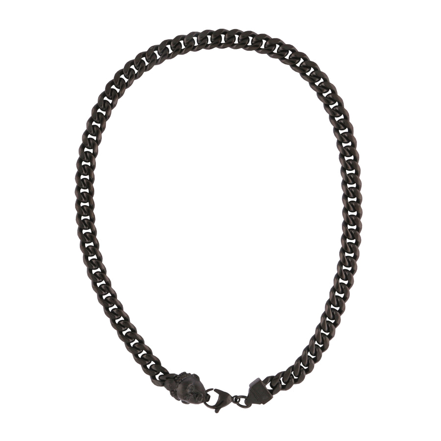 CUBA CHAIN (BLACK)with OLOKUN CHARM