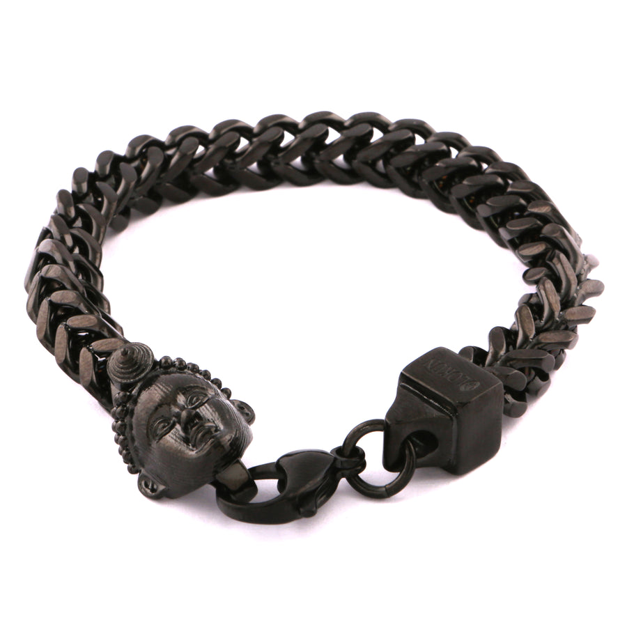 FRANCO BRACELET (BLACK) with OLOKUN CHARM