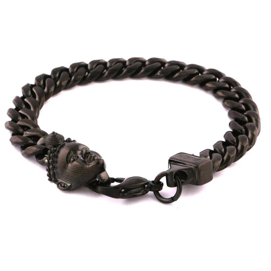 CUBA BRACELET (BLACK) with OLOKUN CHARM